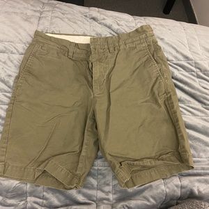 Olive Green Khaki Shorts